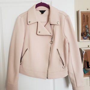 Light Pink Moto Cotton Jacket